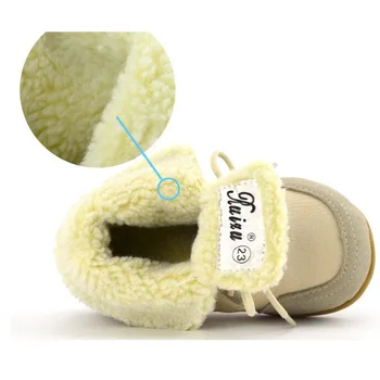 

Children'S Genuine Leather Boots New Winter Boys Snow Boots Kids Shoes For Girl Ankle Boots Fashion Lace-Up Plush Leather Boot