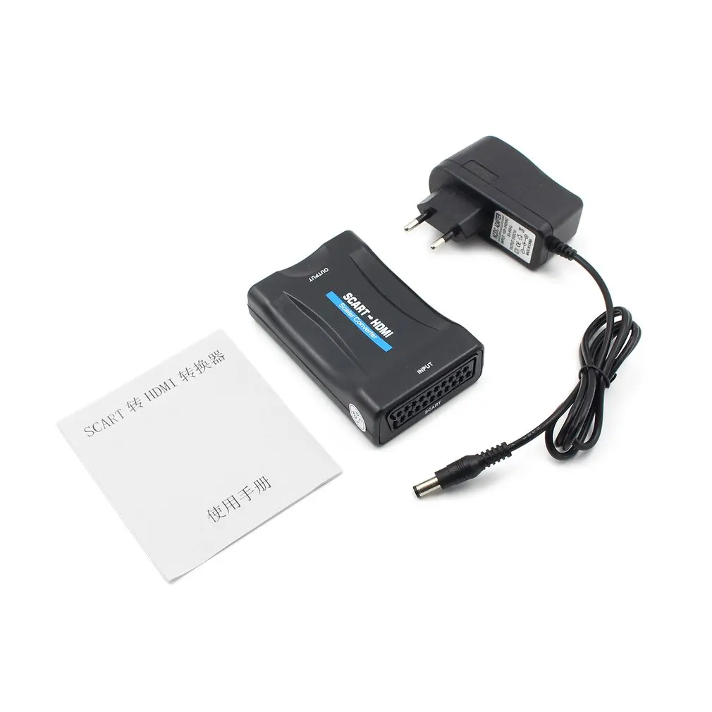 

Portable Scart To HDMI Converter Scart To HDMI Video Converter Universal Converter For Analog Scart Input To HDMI 1080p Output