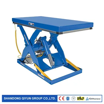 Price Qiyun CE Approved High Capacity Customized Height Electric AC Power Remote Control Hydraulic Fixed Scissor Cargo Lift Platform