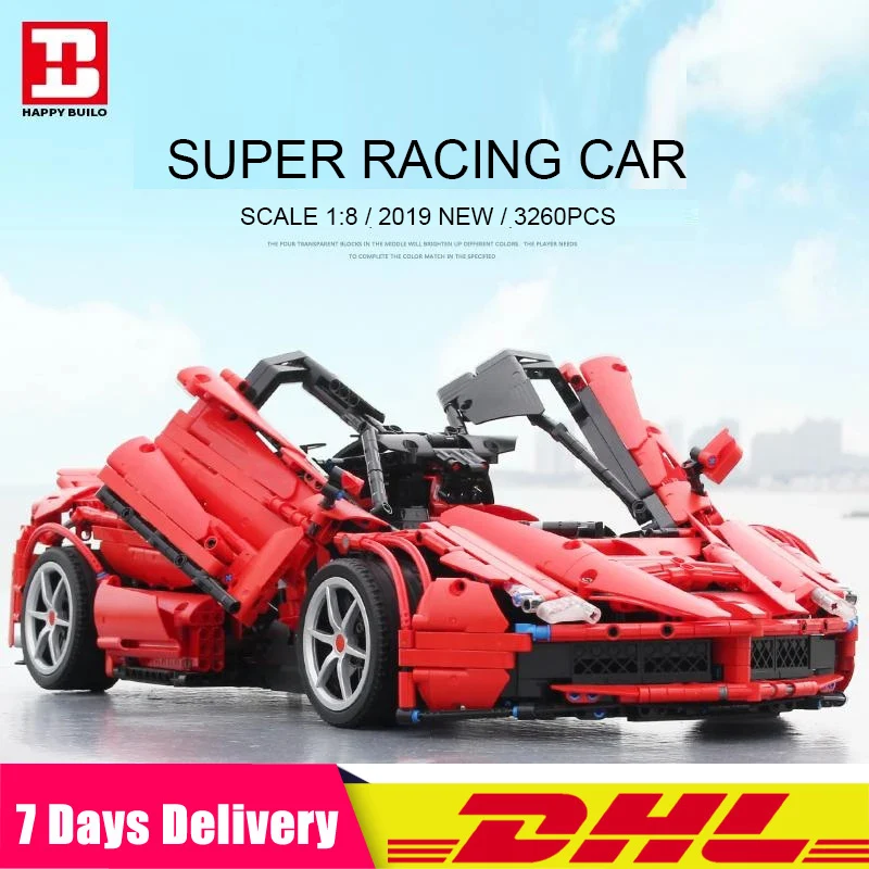 

2019 XQ1002 Super Racing RC Car Motor Power Function Compatible Technic Voiture Building Blocks Bricks Educational Toys Gift