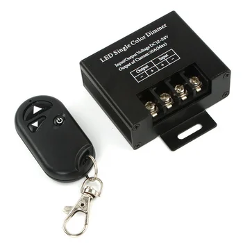 

DC 12-24V Strip Light Controller Durable Easy Apply Single Channel Mini Home Switch Electronic Smart LED Dimmer Practical