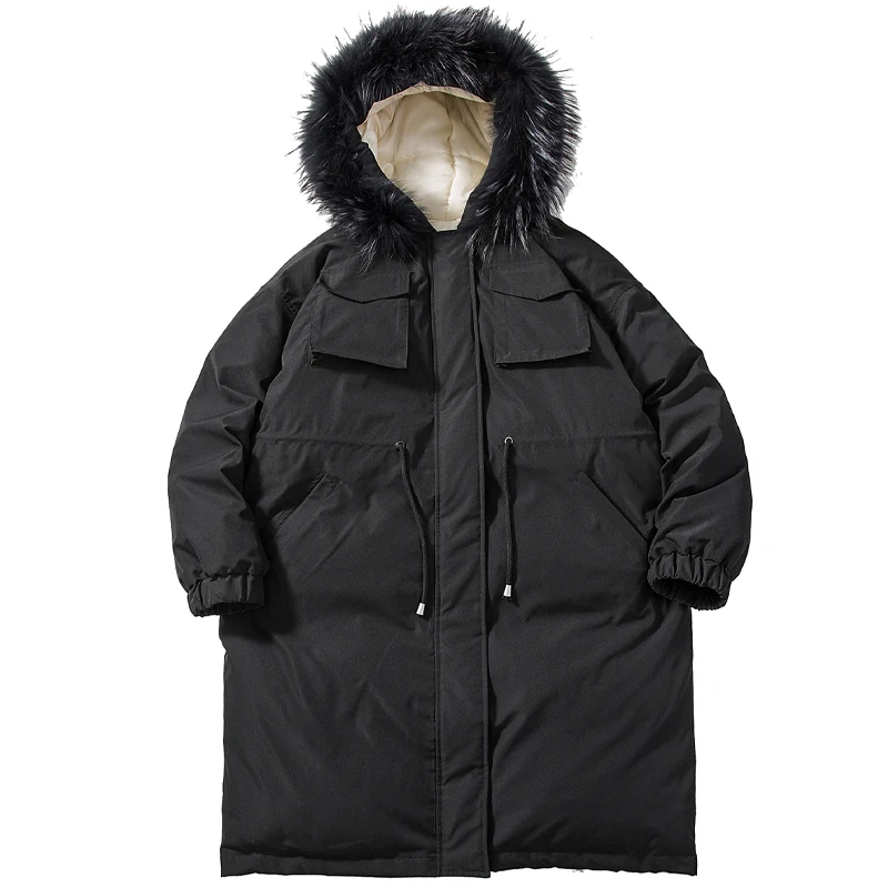 Разборчивая длинная парка для мужчин, пальто, зимняя куртка для мужчин, плотная теплая верхняя одежда с капюшоном, карго, повседневное пальто, мужская одежда