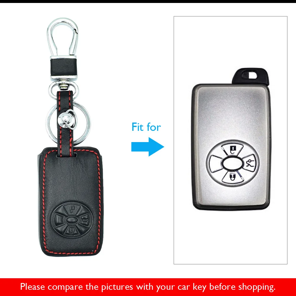 Кожаный чехол для автомобильного ключа Toyota RAV4 2009 10 2011 RAV 4 Yaris Reiz 3 кнопки смарт