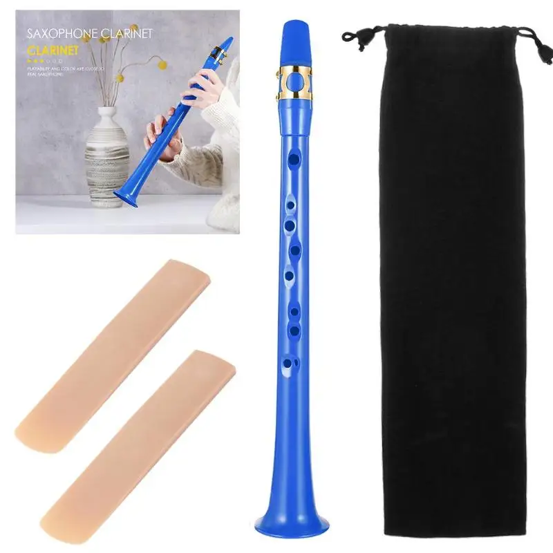 

Mini Pocket ABS Saxophone +2 Reeds with Velvet Carrying Pouch Set Saxophone With Carrying Bag Woodwind Instrument