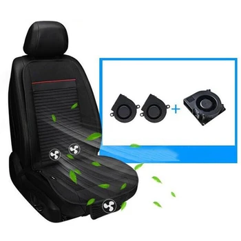 

Summer Fan Cool Seat Cushion 3 Fans Single Cold Pad 12V Cooling Pad for Car Cushions Cool Down Ventilated Seat Cushion