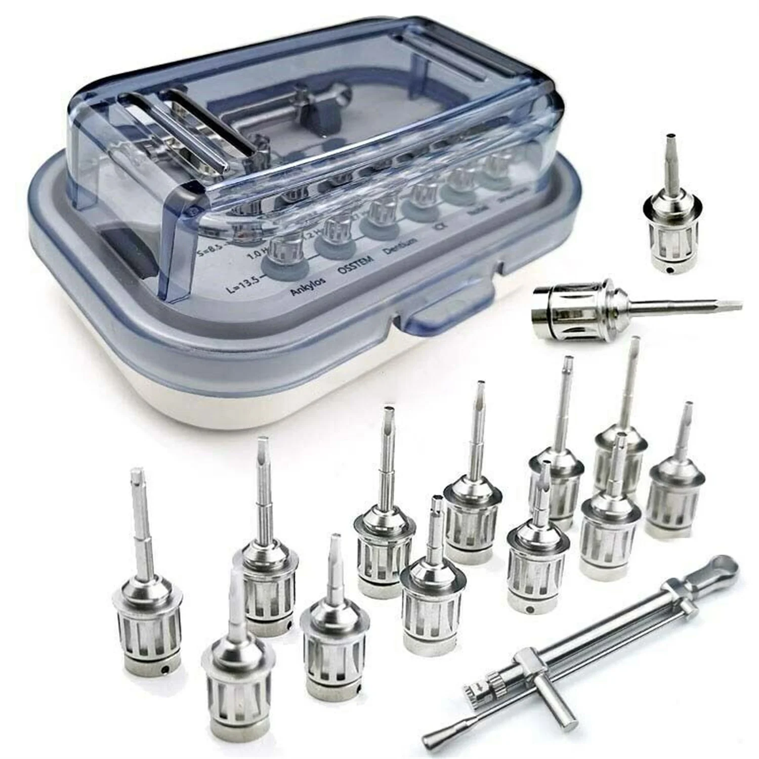 치과 유니버설 임플란트 수리 도구 키트 렌치 래칫 12PCS 스크류 드라이버