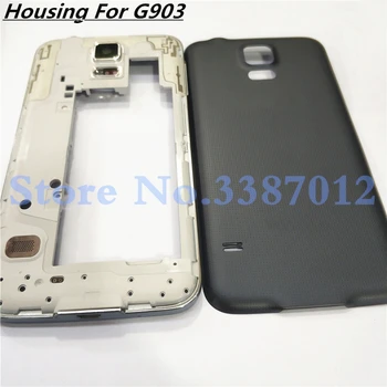 

Full Housing Middle Frame Phone Battery Cover For Samsung Galaxy S5 Neo G903 G903F With Rear Battery Door+Side Button