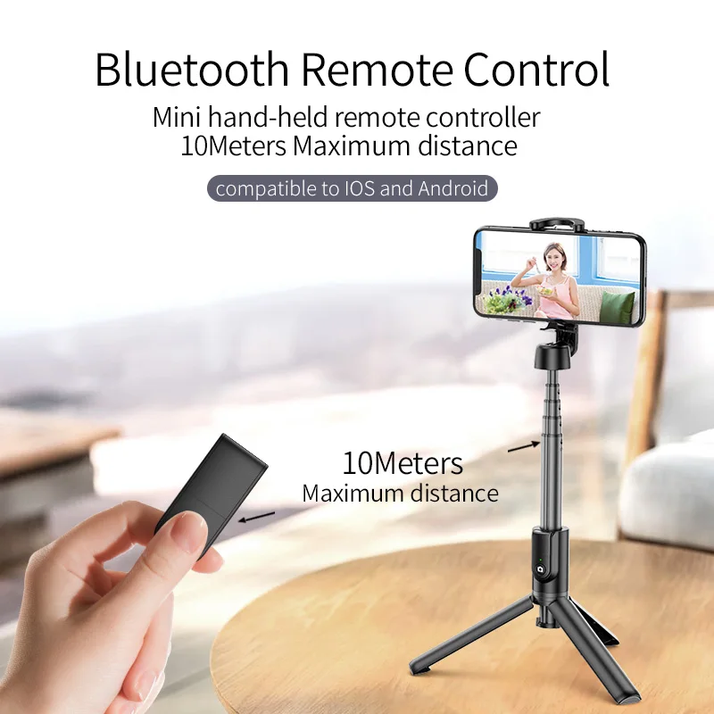 

KYCXD Bluetooth phone selfie stick is suitable for apple/huawei/universal photo broadcast stand mini Bluetooth Remote