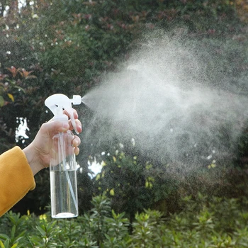 

300ml Household Hand-pressed Watering Pot Gardening Spray Bottle Beauty Haircut Transparent Fine Mist Water Cans Garden Gadgets
