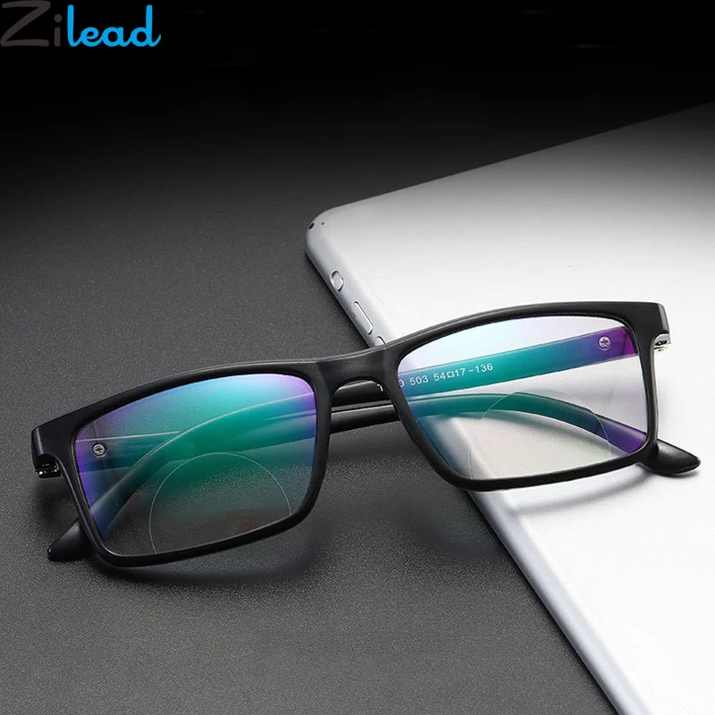Zilead очки для чтения с бифокальными линзами TR90 анти синий светильник