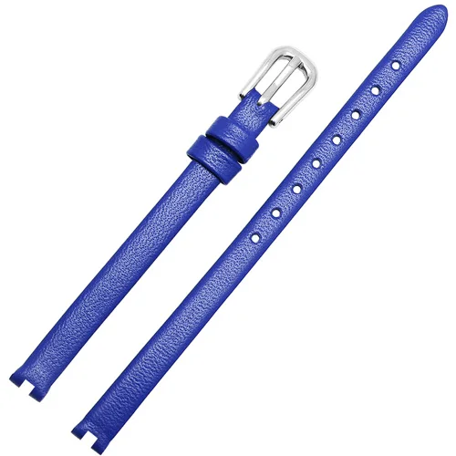 Elegant Ultrathin Leather Watch Band with Pin Buckle