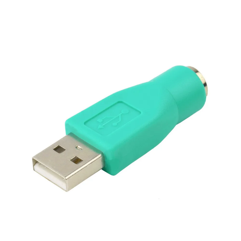 Hot 1pc New USB Male To For PS2 Female Adapter Converter for Computer PC Keyboard Mouse 4