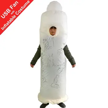 

ZISUEX Inflatable Costume Blow up Suit Game Dress Halloween Christmas Gift Bachelor party Cosplay