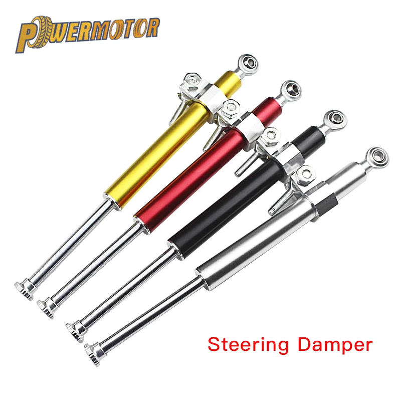 

4 Colors Universal 330MM Motorcycle Stabilizer Steering Damper Aluminum Alloy Shock Absorber Direction Damper Accessories