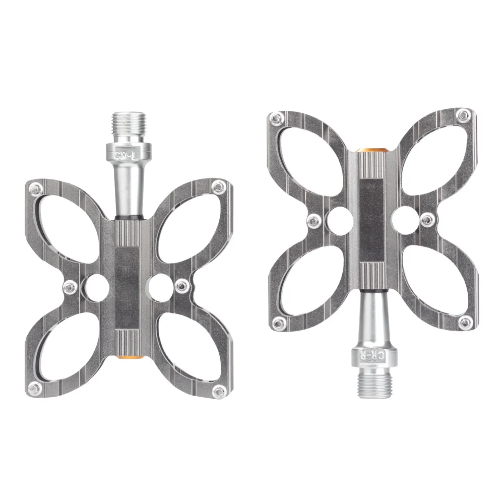 Велосипедные MTB велосипедные педали Нескользящие 2 педали подшипника CNC алюминиевая платформа 6 цветов велосипедные Плоские Педали 9/16 дюймов Запчасти для горного велосипеда