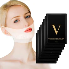 Hot Drop Ship VIP Link 4D Double V Lifting Masks Collagen Hydrogel Mask Slimming Mask Face Firming Double Chin Lifting Masks