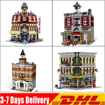 

IN Stock Compatible 10182 10224 10197 10211 15002 15003 15004 15005 Model Building Blocks Bricks Modular Set Toys