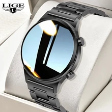 

LIGE Fashion Smart Watch Men Heart Rate Monitor Call Reminder Message Push Custom Dial Waterproof Smartwatch Ladies For Android