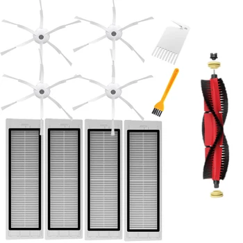 

4Pcs Filters + 4Pcs Side Brushes + 1Pcs Main Brush + 1Pcs White Brush + 1Pcs Yellow Brush for Xiaomi 1/1S/Stone/Xiaowa Vacuum Cl