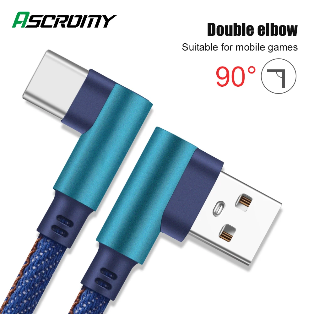 Кабель USB Type-C для быстрой зарядки кабель передачи данных Type-c Samsung S9 S8 Huawei p30 pro Xiaomi