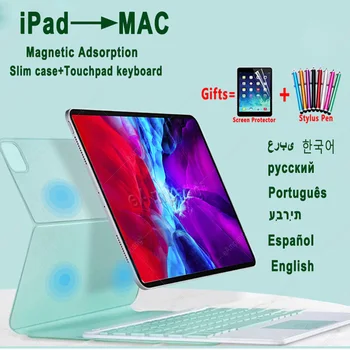 

For iPad Air 4 4th 2020 Case for iPad Pro 11 2020 2018 2nd Magnetic Cover With Bluetooth Detachable Touchpad Keyboard Trackpad