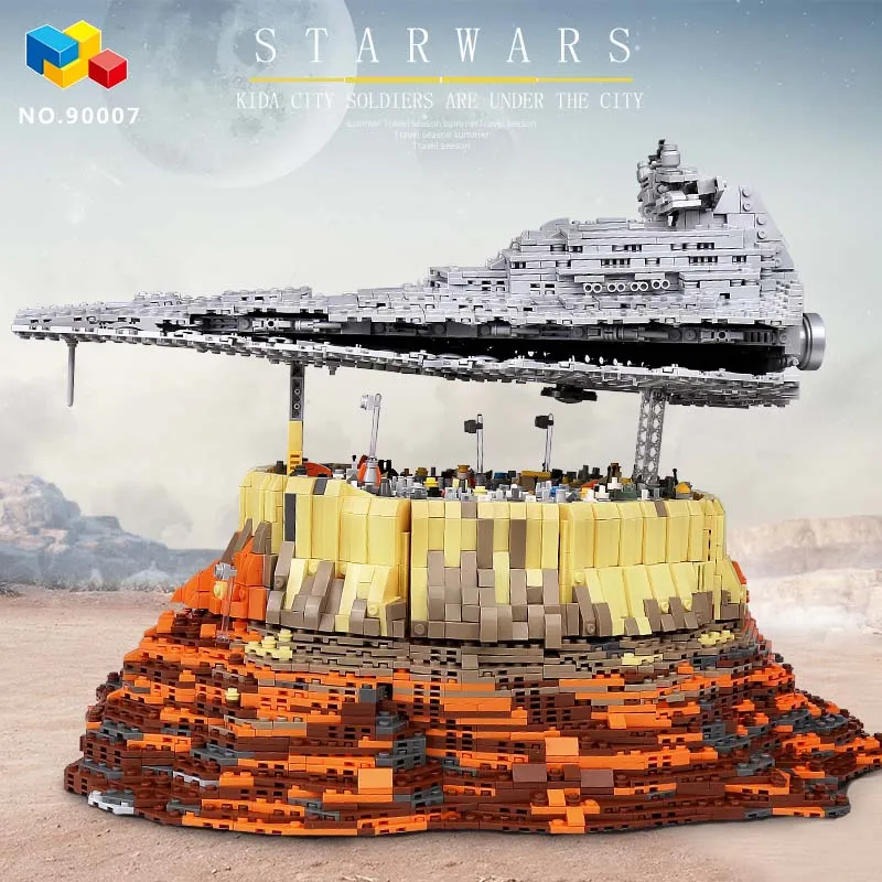 90007 звезда игрушки Звездных Войн совместимы с Lego MOC 18916 Эмпайр более Jedha Город