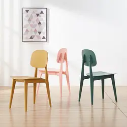 Кролик пластиковый стул столовая стулья для столовой современная мебель для ресторана Гостиная спальня кухня пластиковый обеденный стул