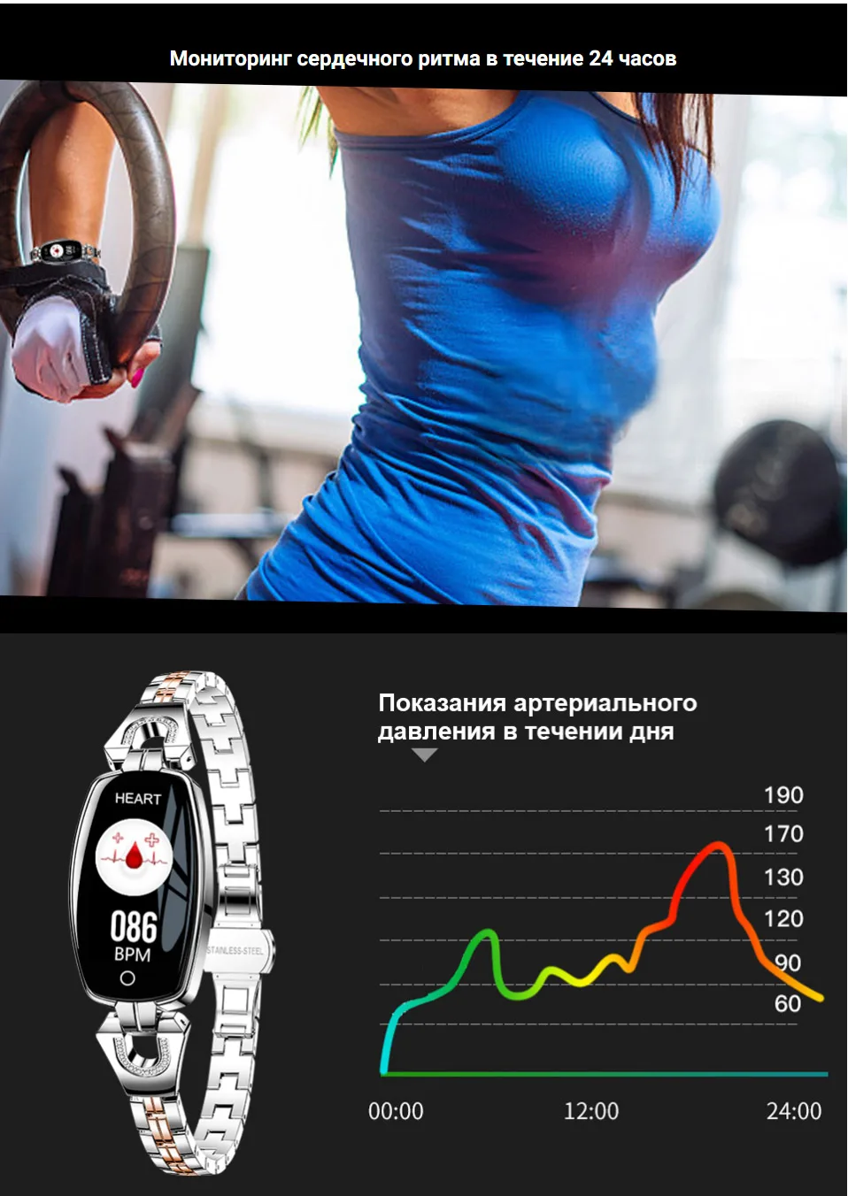 Умные часы LEMFO H8 с камерой и мониторингом состояния здоровья [ из России]
