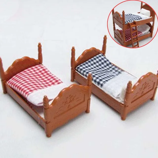 $US $5.34  Kids Girl Miniatures Furniture Girls Toys DIY Miniature Dollhouse Bed Accessories Sets Mini Doll Ho
