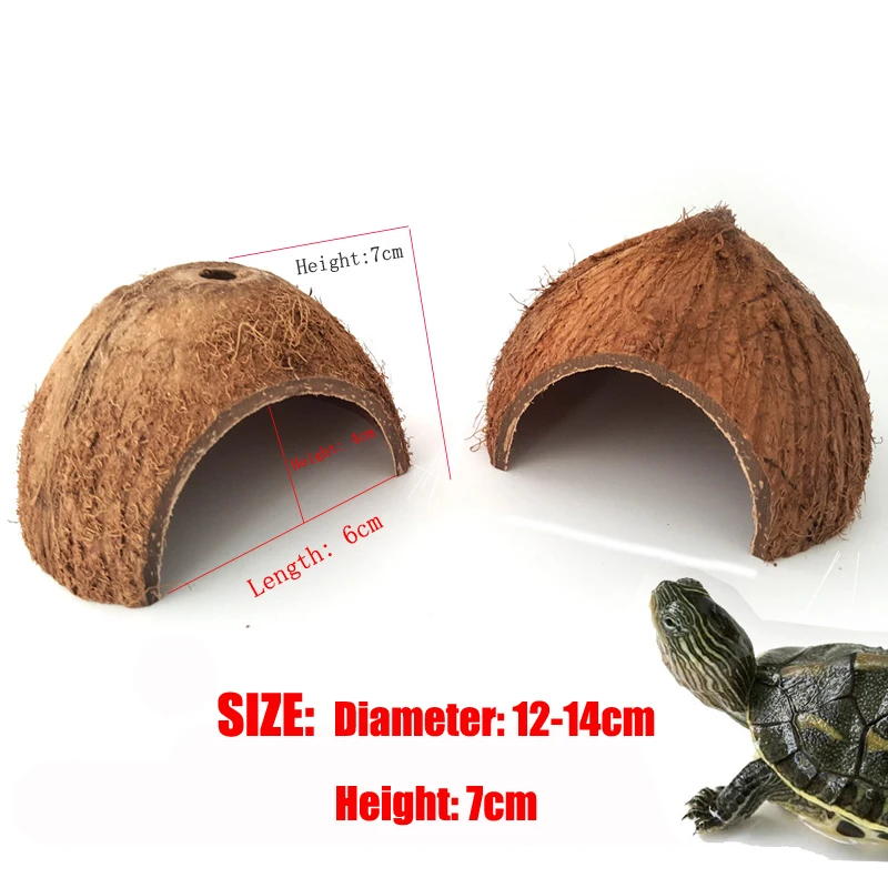 xt27 B Blesiya 3-in-1 Multi-Functional Reptile Shelter Hiding Cave House Ornament for Lizards Turtles Snakes