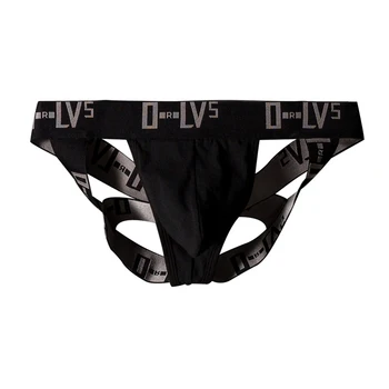 

Sexy Mens Lingerie Gay Underwear U Convex Elastic Brief Jockstrap Thong T-Back Cotton Tight GAY Double Thong
