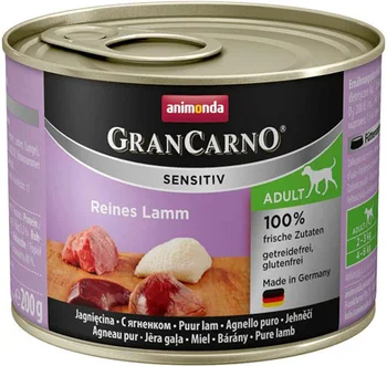 

ANIMONDA ANIMONDA GRAN CARNO SENSITIV ADULT REINES LAMM for adult dogs with lamb 200g
