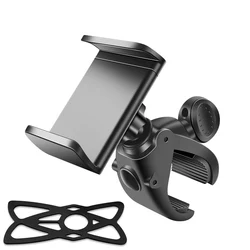 Universal Bicycle & Motorcycle Handlebar Phone Holder Stand (Black)