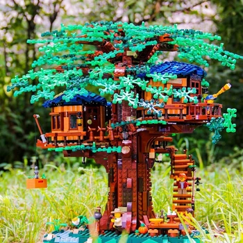 

In Stock 3117 Pcs Tree House Compatible Lepining Ideas 21318 Building Blocks for kids Educational Toy Christmas Gift