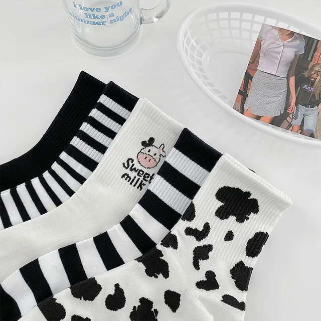 Kawaii Funny Cow Milk Socks (Buy one & Get Another for FREE) 3