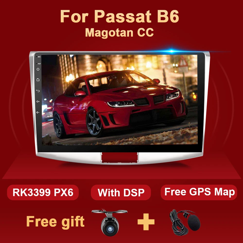 Car Radio Multimedia Player For VW Volkswagen Passat B7 B6 Magotan 2011-2015 Autoradio GPS Navigation DSP Android 10 NO 2din DVD