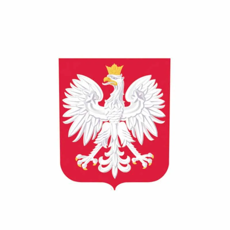 

Creative Car Sticker Poland Flag Coat of Arms Igh Quality KK Vinyl Vinyl Decal Cover Scratches Windshield Bumper Motorcycle
