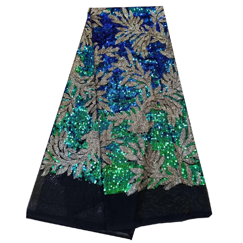 2019 горячие модные элегантные французские вышитые сетчатые кружева с блестками