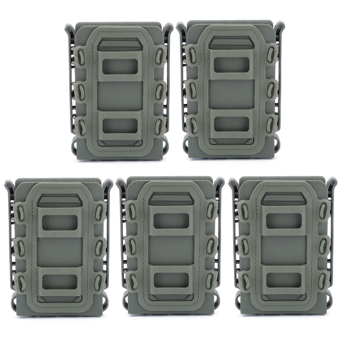 5 шт./компл. WST TPR гибкий Ar15 M4 56 7 62 Mag Чехол Molle Fastmag для Nerf модифицированные