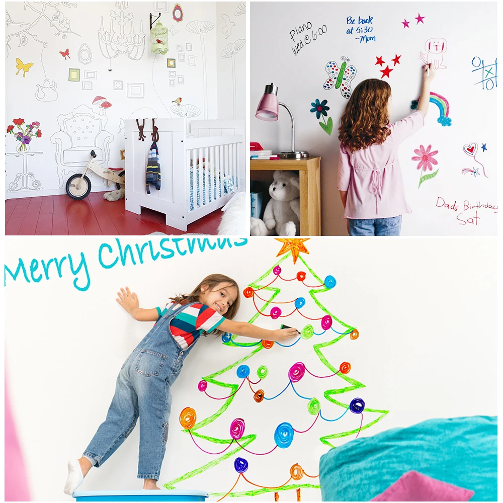 Настенная Наклейка на стену магнитная доска для сухих надписей в офисе домашний