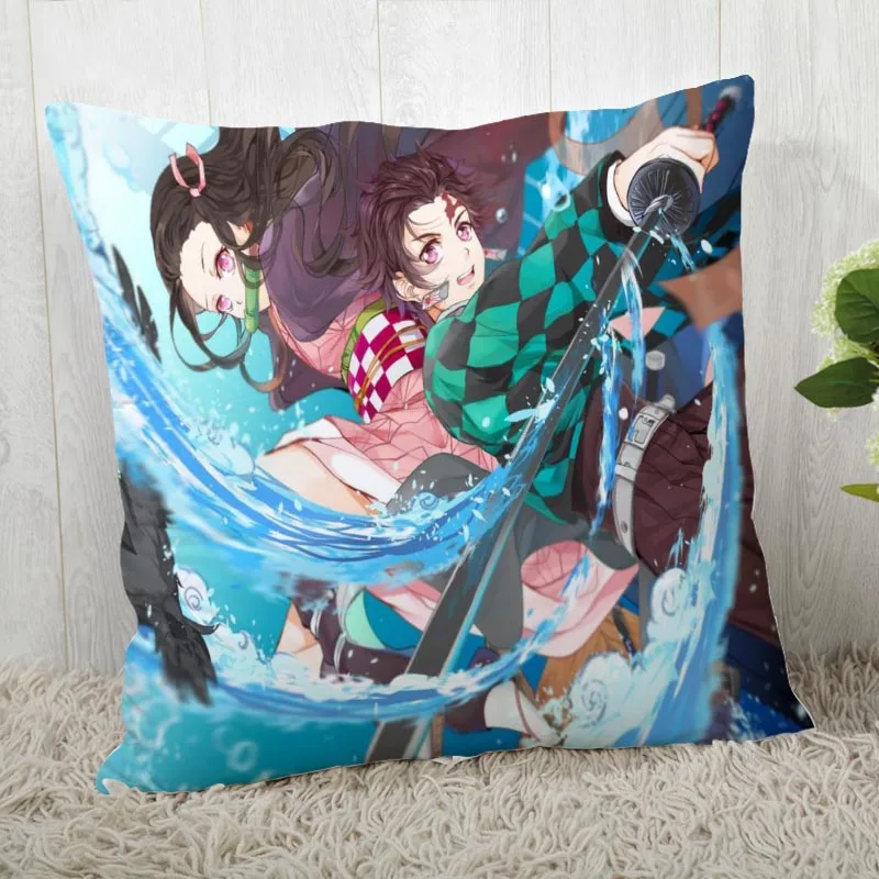45*45 наволочка с принтом Kimetsu No Yaiba для свадьбы наволочка аниме pillowcases40X40cm45X45cm - Цвет: Pillowcase 7