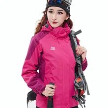 Зимняя куртка женская уличная Сноубордическая куртка толстый теплый флис куртки для лыжников ветрозащитные водонепроницаемые походные куртки