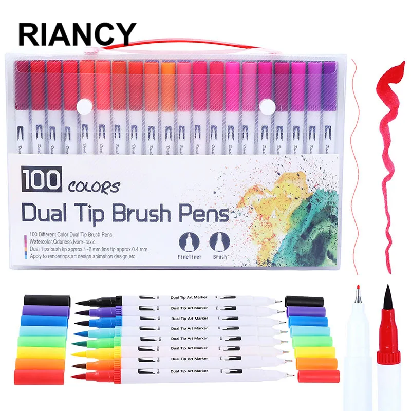 Double Tip Art Fine Brush Markers for Adult Students AYA- Felt Tip Pens 36 Colouring Markers Watercolour Marker Pen Photo Album Colouring Books Craft Doodling. DIY Card Making Double Tip Art Fine Brush Markers for Adult Students AYA- Felt Tip Pens 36 Colouring Markers Watercolour Marker Pen Photo Album Colouring Books Craft Doodling. DIY Card Making