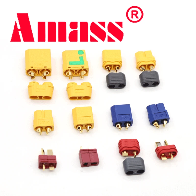 10 шт. штекер Amass XT30U с разъемом Папа мама обновленный XT30 для RC FPV Lipo аккумулятор