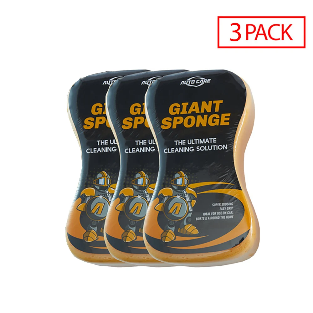 

Car Wash Sponge 3 Sizes Large Jumbo Giant for Choice Easy Grip To Wash Car Automobile Bicycle Motorcycle Boat And Home