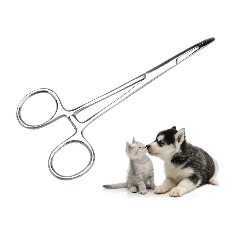 Grooming Kit Pet Dog Cat Ear Hair Tweezers Elbow Pliers Clip Scissors