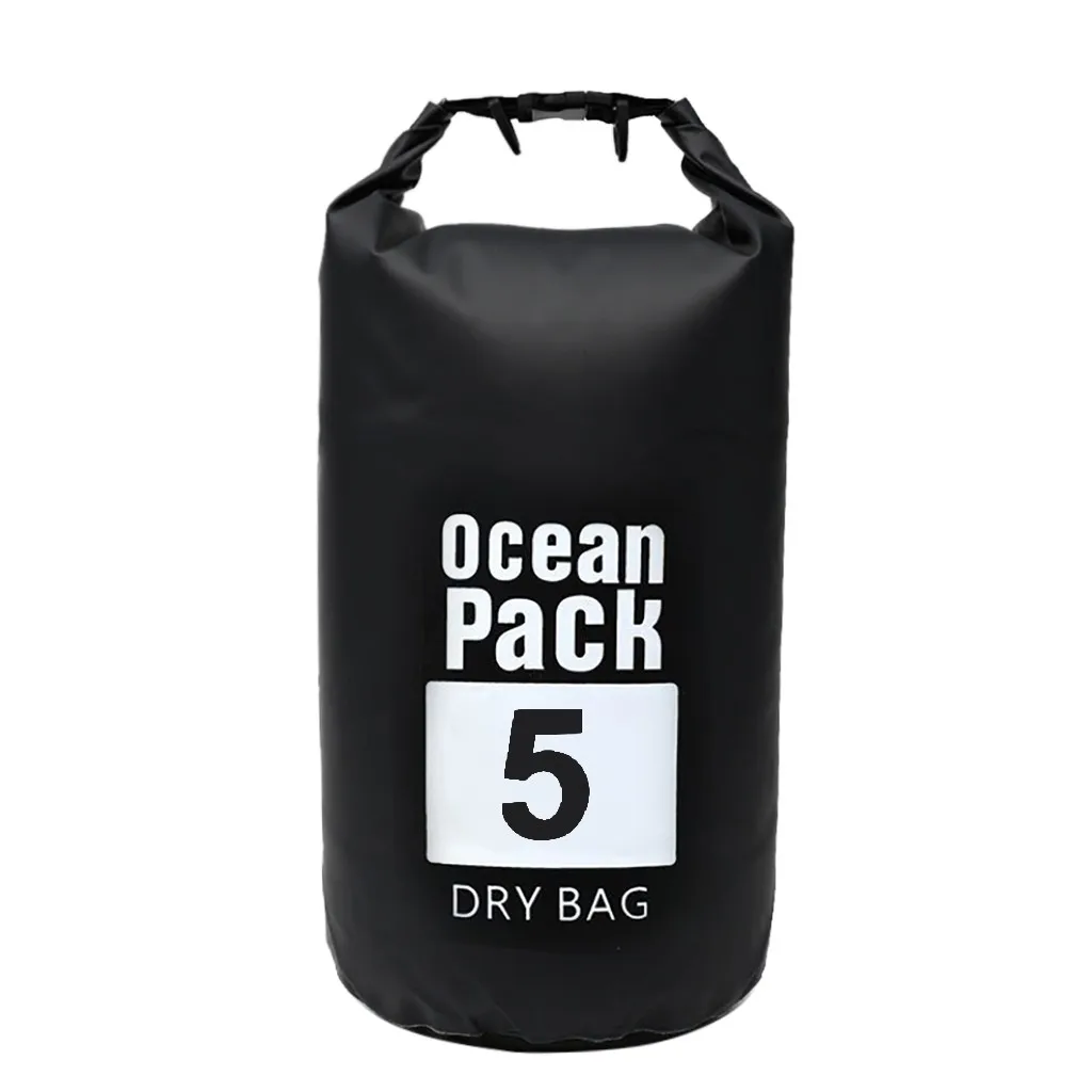 Водонепроницаемая водонепроницаемая сумка из ПВХ для дайвинга, складная сумка для хранения для мужчин и женщин, пляжная сумка для плавания, рафтинг, речной, 5л, водонепроницаемый рюкзак# PYS