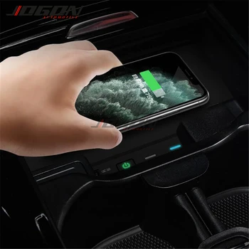 

Car Accessories 10W Wireless Mobile Charging Plate For Mercedes Benz W177 W246 A200 AMG GLB 2019+ Console Cell Phone Charger Pad