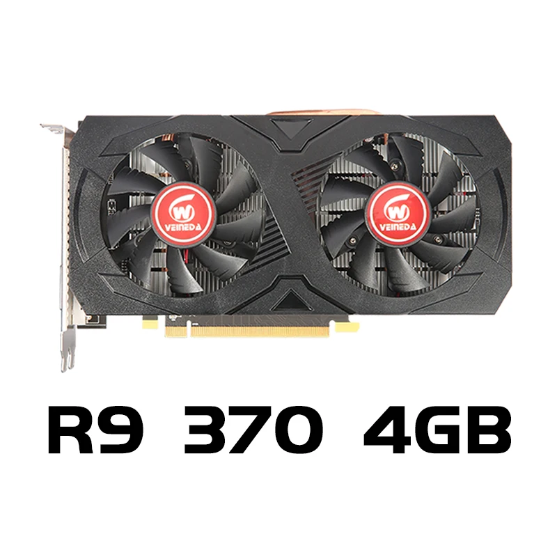 Видеокарты VEINEDA R9 370 4 ГБ GDDR5 256bit GPU видеокарта Настольный ПК видеоигры для AMD Radeon Гб