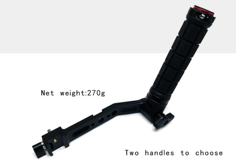 DSLR Camera Stabilizer Ronin S Handle Grip Handgrip for DJI RoninS can Adjust 180 Degree with Cold Shoe Monitor Video Light Mic